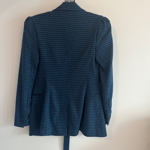 Felicity Belted Houndstooth Wool-Blend Felt Blazer Iris & Ink - Picture 7 of 7